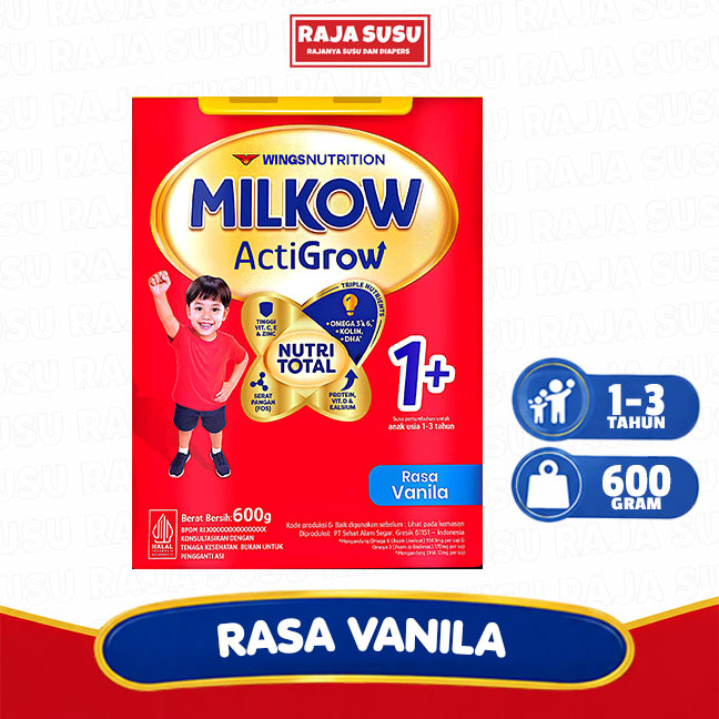 MILKOW 1+ VANILA 600GR CAN