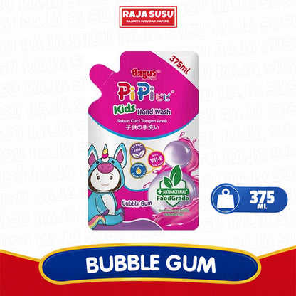 BAGUS PIPI KIDS HANDWASH POUCH 375 ML BUBBLEGUM
