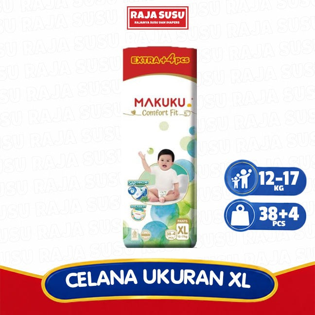 MAKUKU AIR DIAPERS COMFORT FIT PANTS XL38+4