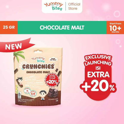 YUMMY BITES CRUNCHIES CHOCOLATE MALT 25GR