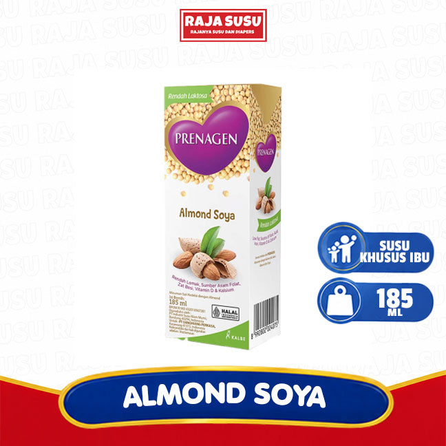 PRENAGEN UHT ALMOND SOYA 185ML